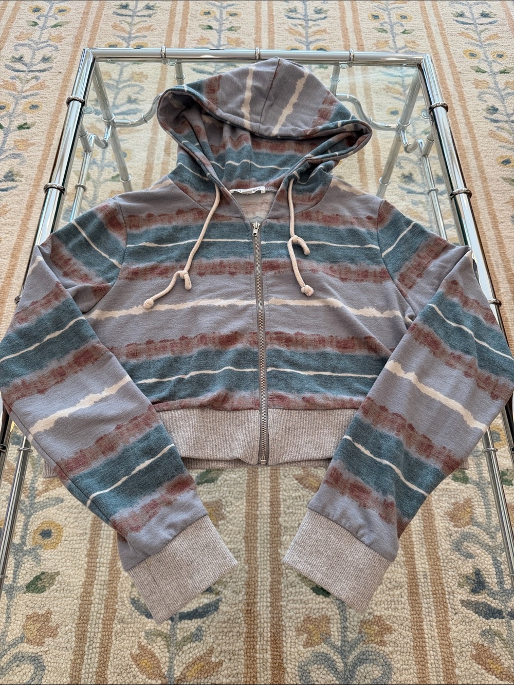 Wild Honey Hooded Zip Cardigan 🩶